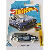 Hot Wheels 2018 Hw Art Cars 3/10 - Ford Focus RS (Blue) : Amazon